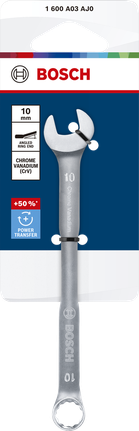 Kunci kombinasi Bosch 10 mm krom vanadium.